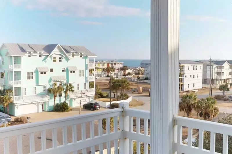 View the ocean off the owners suite deck.