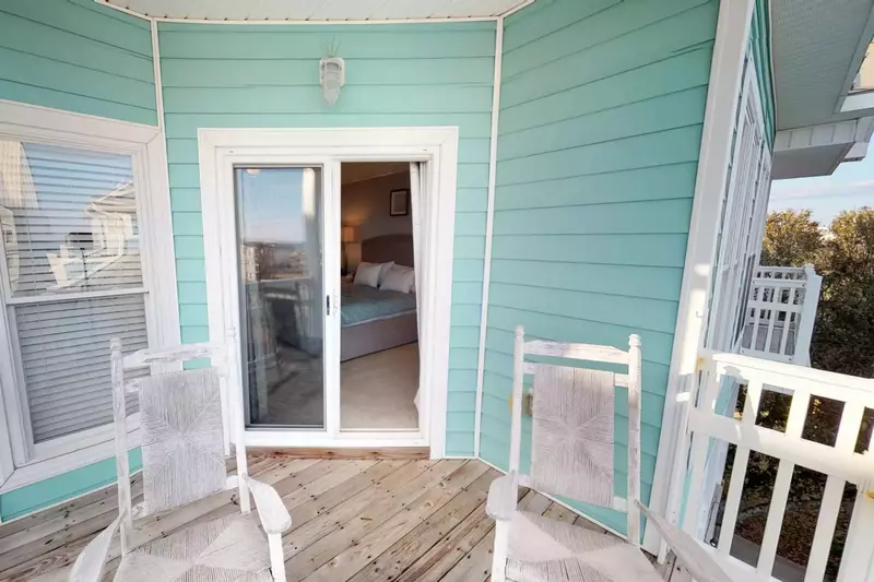 Catch the morning sunrise with a coffee from the deck off the owners suite