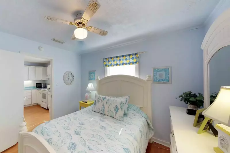 The master has easy access from all rooms in the house.