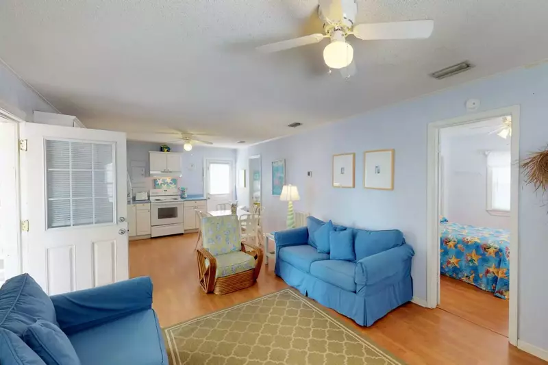 There is 2 pull out couches for the kids with linens included