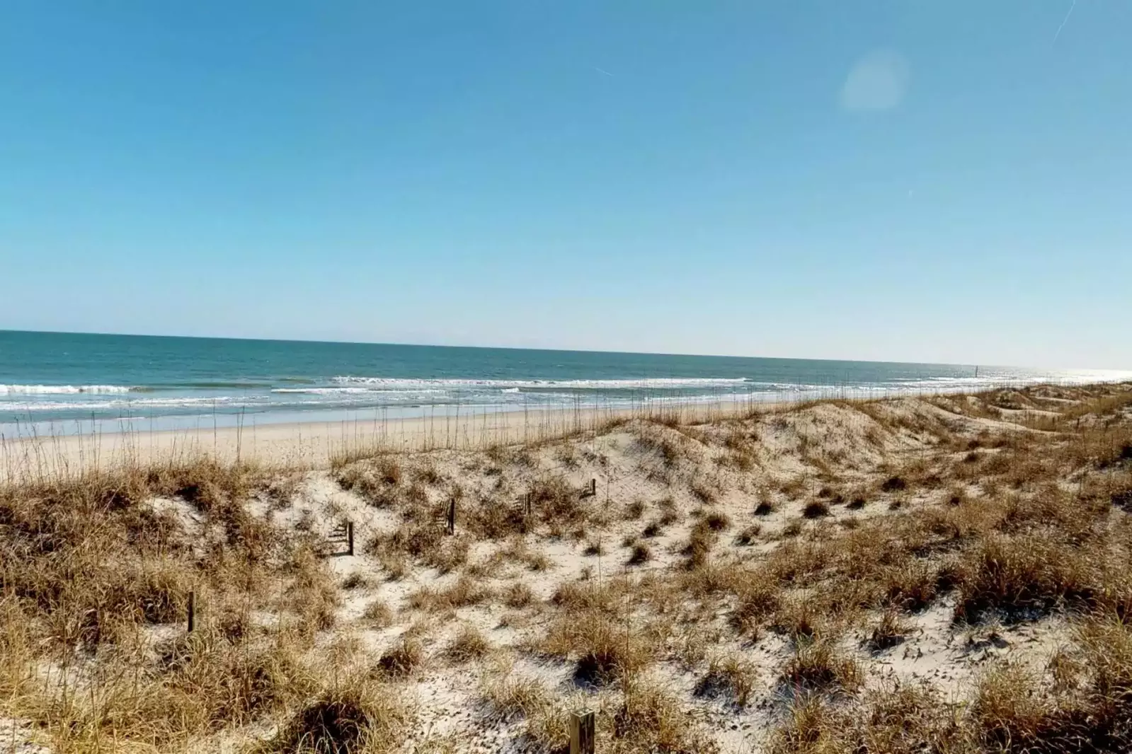 The Hollis House is located on a strand of beach that rarely needs replenishing.  Alway plenty of room with minimal erosion.