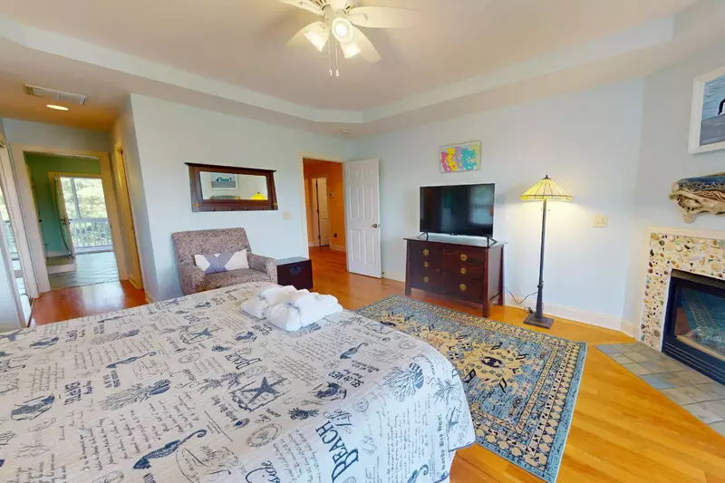 The main master has space to relax and enjoy some quiet time