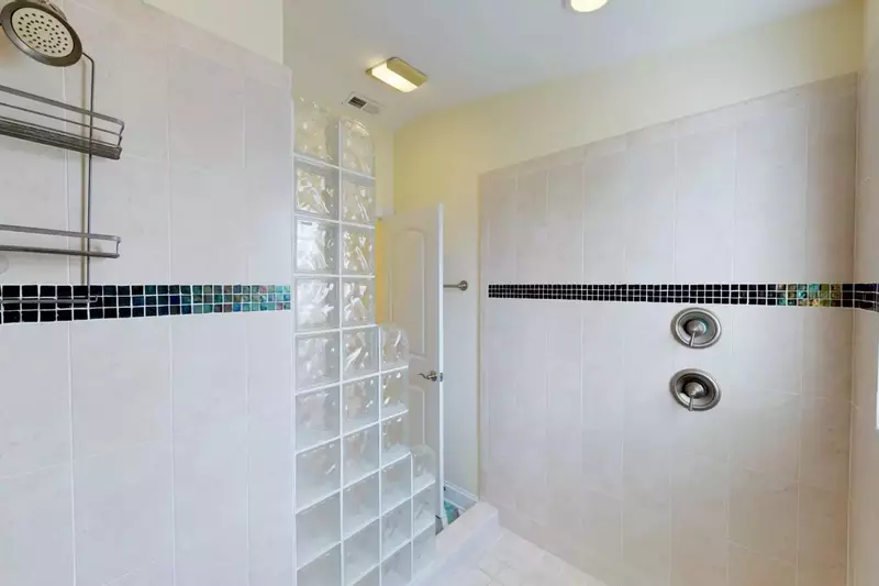HUGE walk in shower in top floor en-suite bathroom