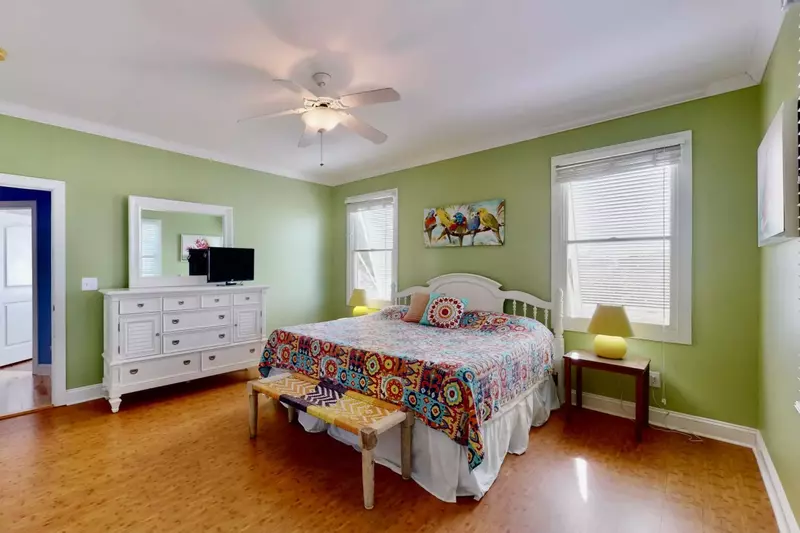 The spacious second Owner Suite has a King bed and a private full bath.