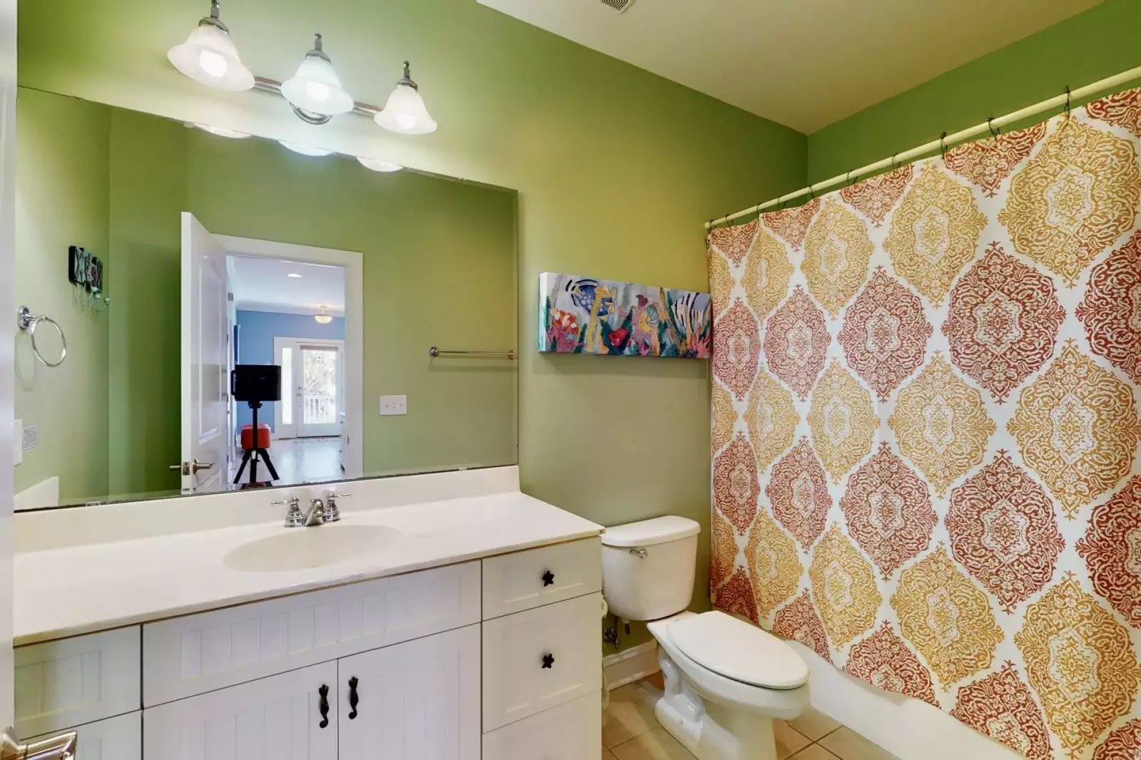 2nd Floor Hall Bathroom with a tub