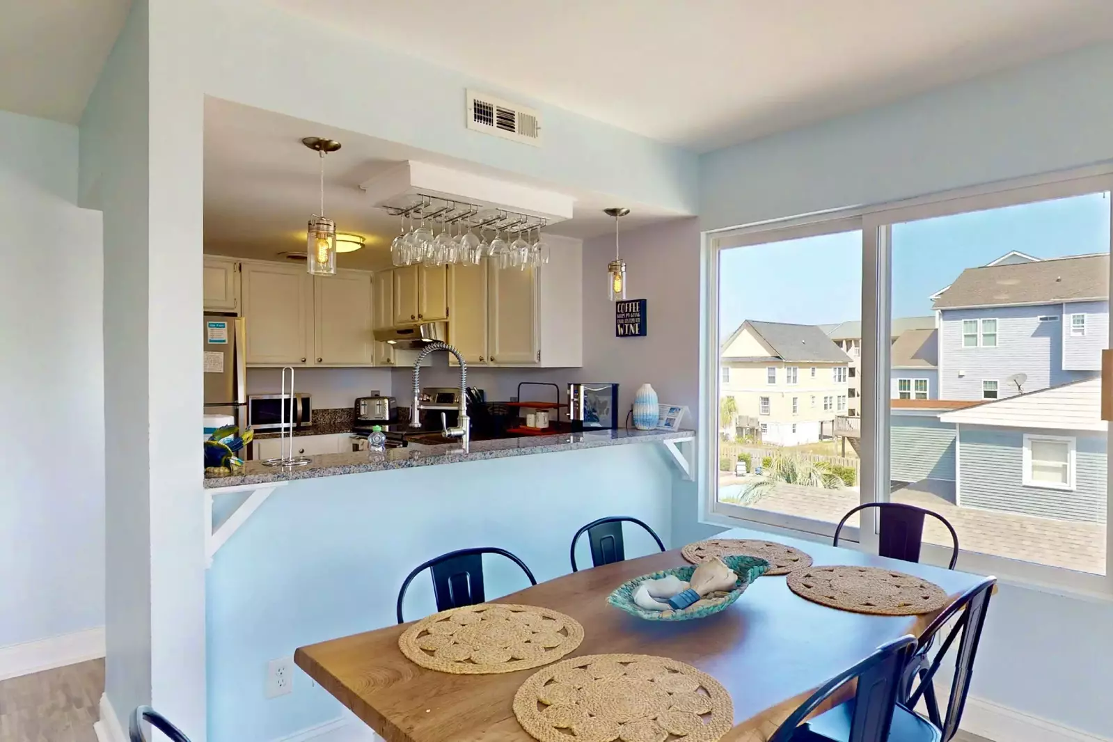 Enjoy a home cooked meal at the dining table with your loved ones