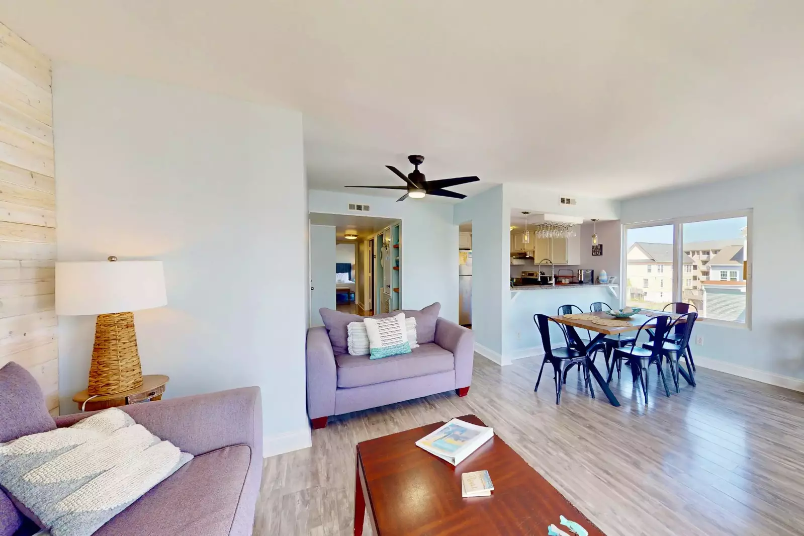 All the natural light at Pleasure Island Place makes it a great space for an extended stay