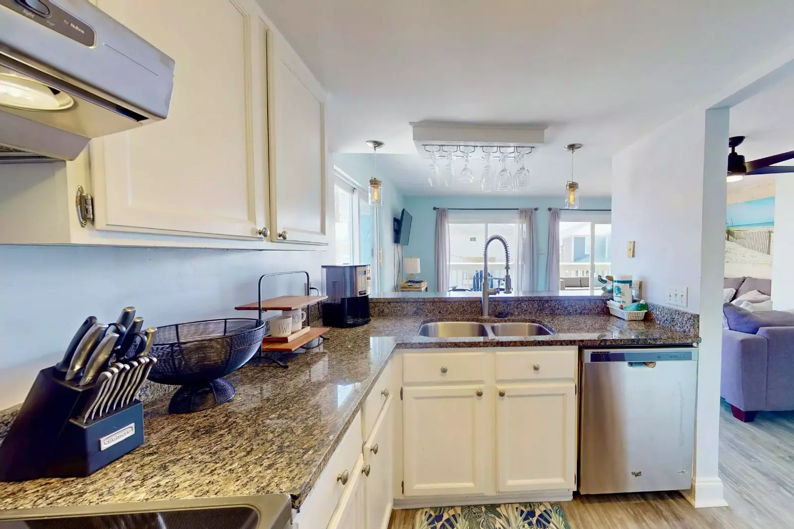 Cooking and clean up is a breeze in this cute kitchen