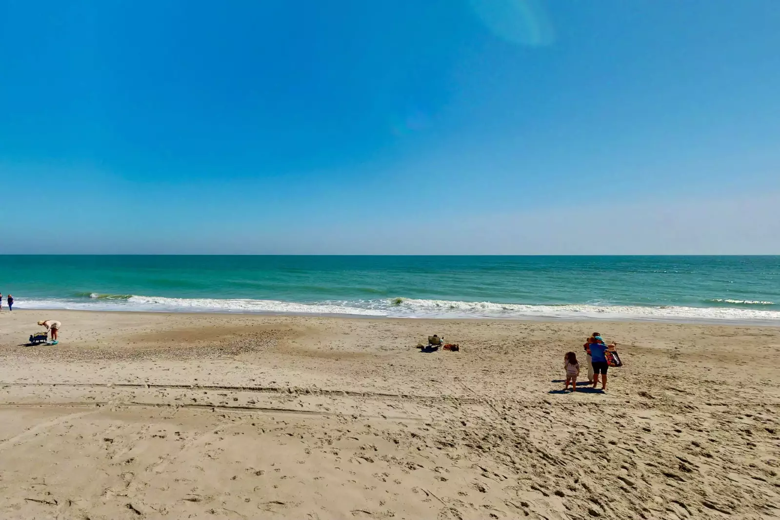 Relax on the wide stretch of nearby beach