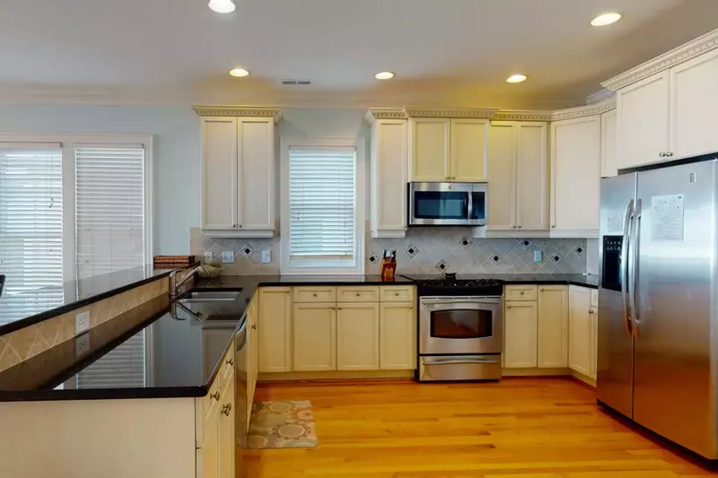 The large kitchen has everything you need to make a great meal