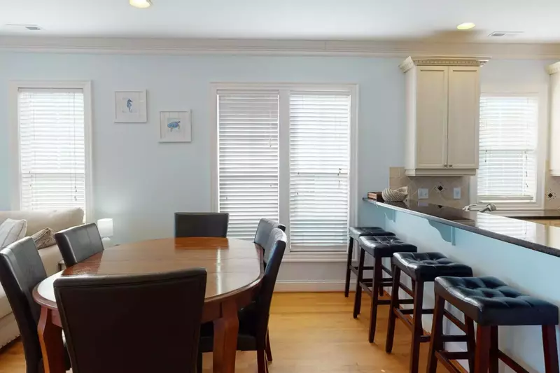 Sit at the breakfast bar and have a great meal