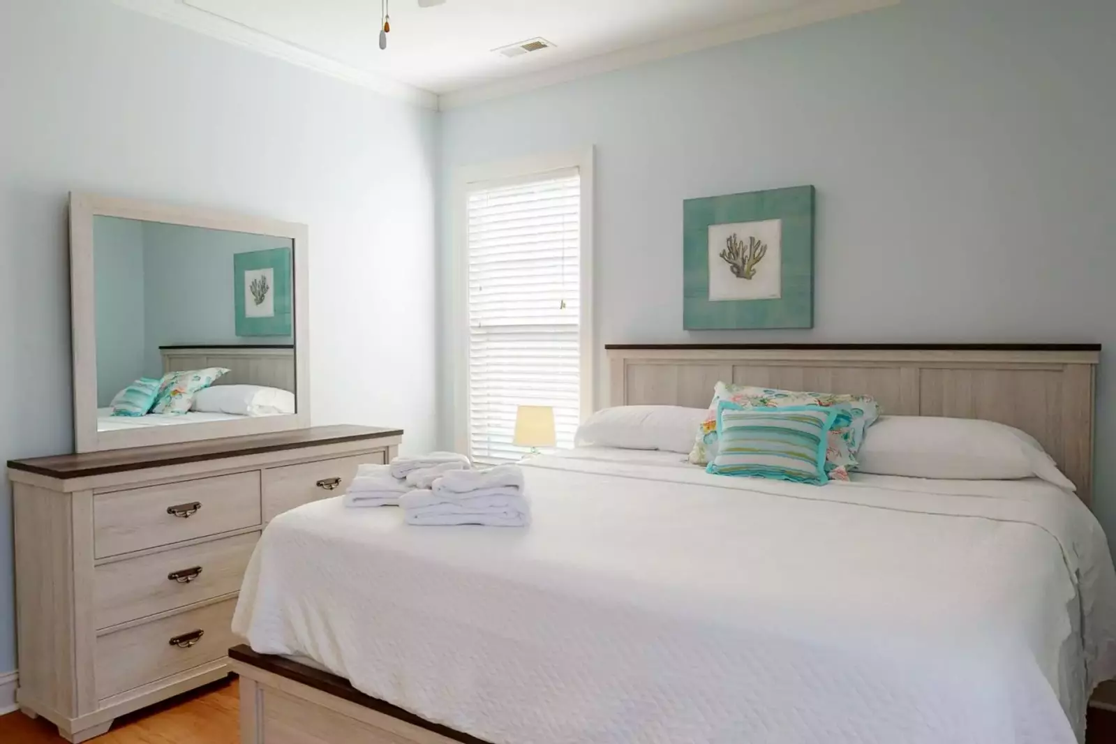 Top floor owner suite with connected full bathroom