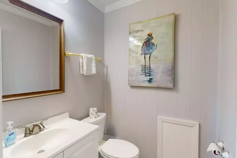 Private Half bathroom in main suite