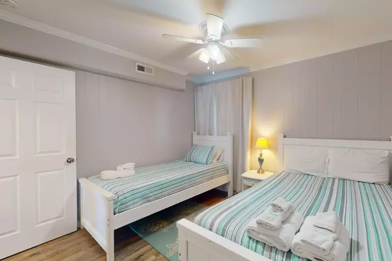 2nd bedroom has a twin and full bed