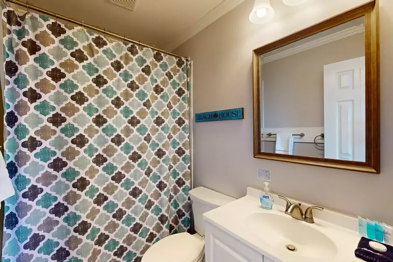 Full hall bathroom with tub