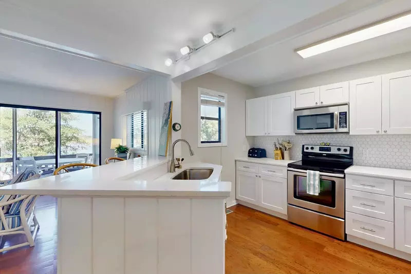Begin the day at the breakfast bar in the newly remodeled kitchen and discuss your plans for the day!
