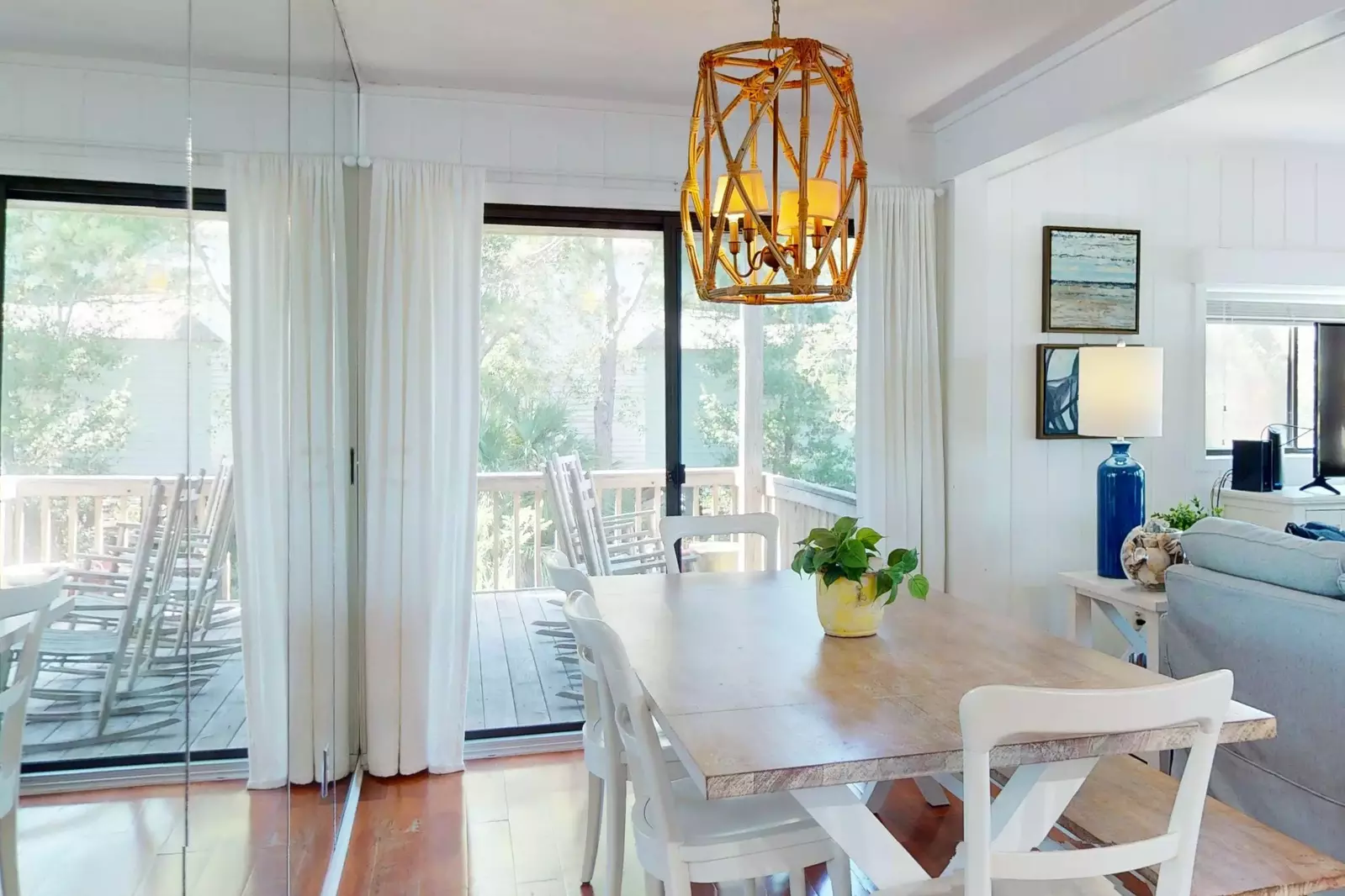 Enjoy a meal at the new dining table