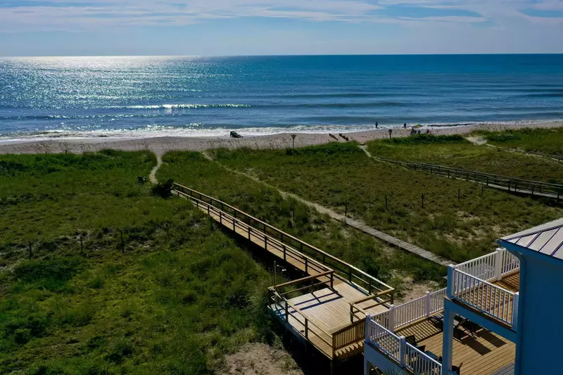 Private walkway to the beach