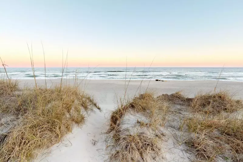 View of the end of the boardwalk during sunset.. can't get much better than this!