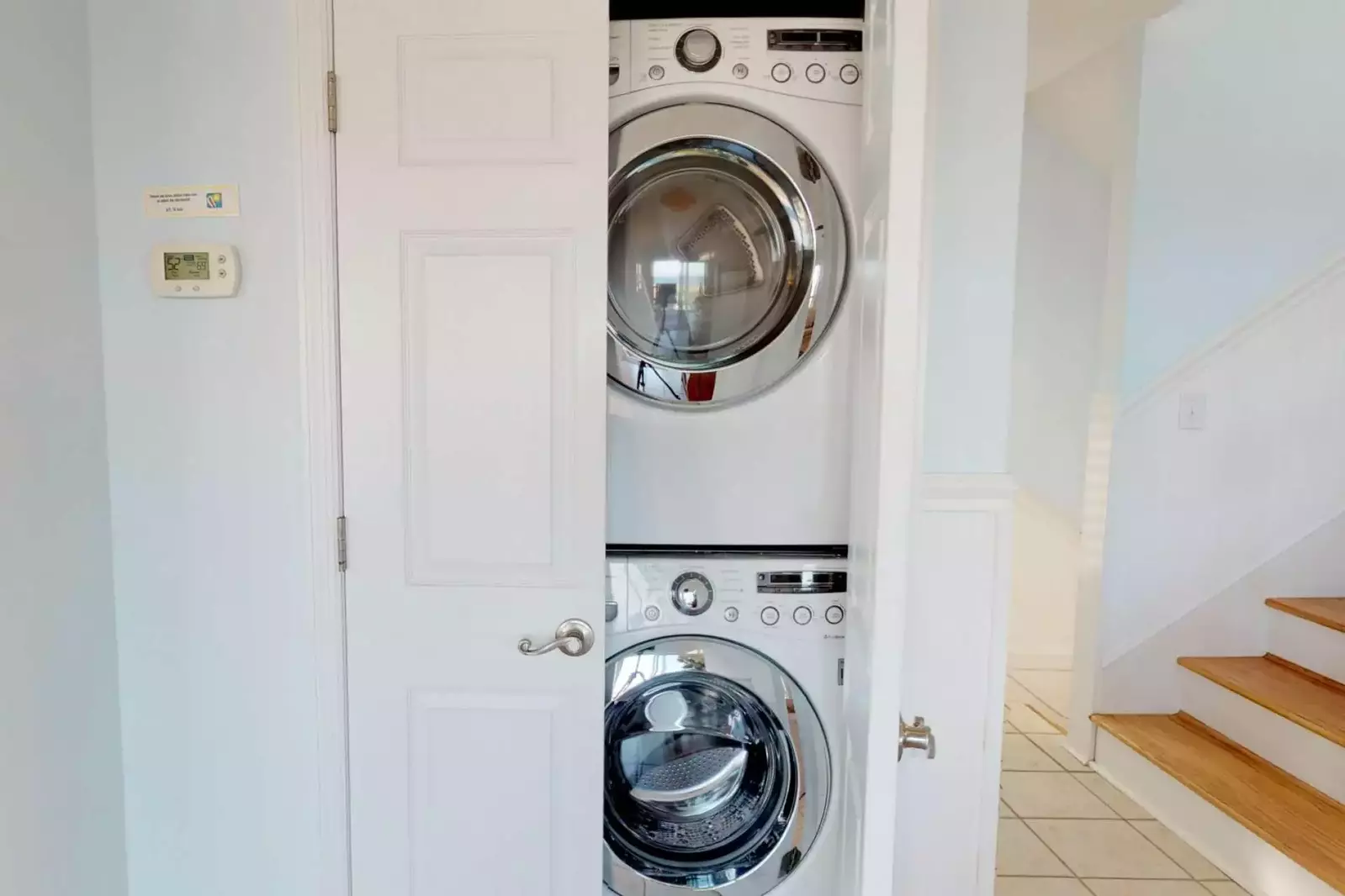 The home includes a laundry room so you can throw your beach towels in to use them again and again