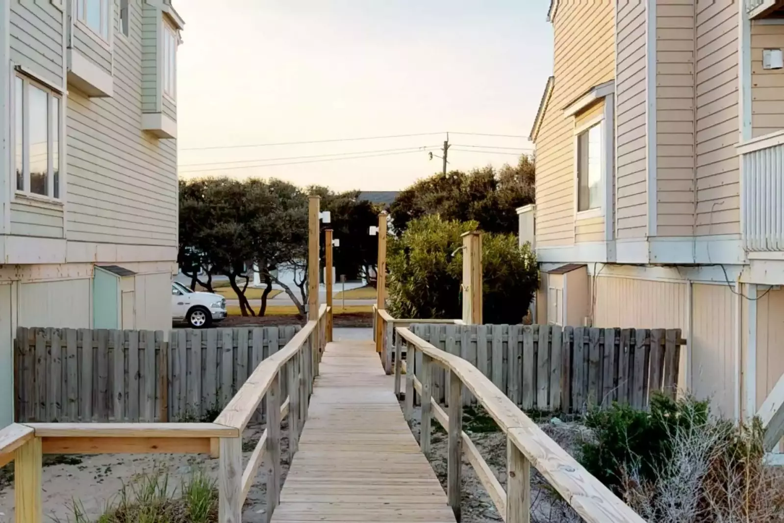 The beach access is very close with a full shower and wash down area