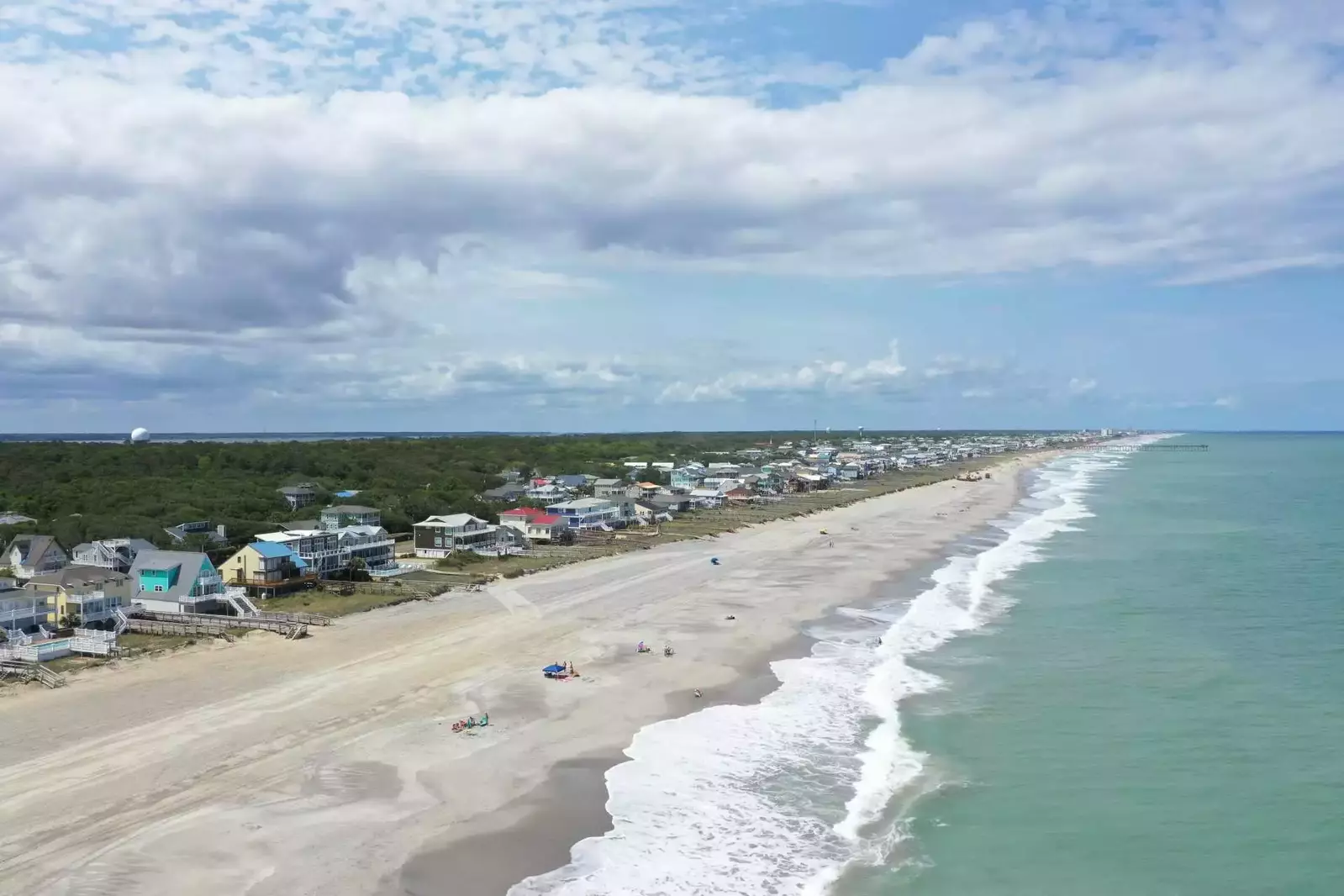 Kure Beach has plenty of sand to enjoy especially near the beach access