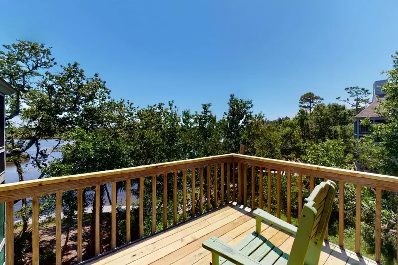 Catch some sun on the large deck outside the main bedroom and dining area