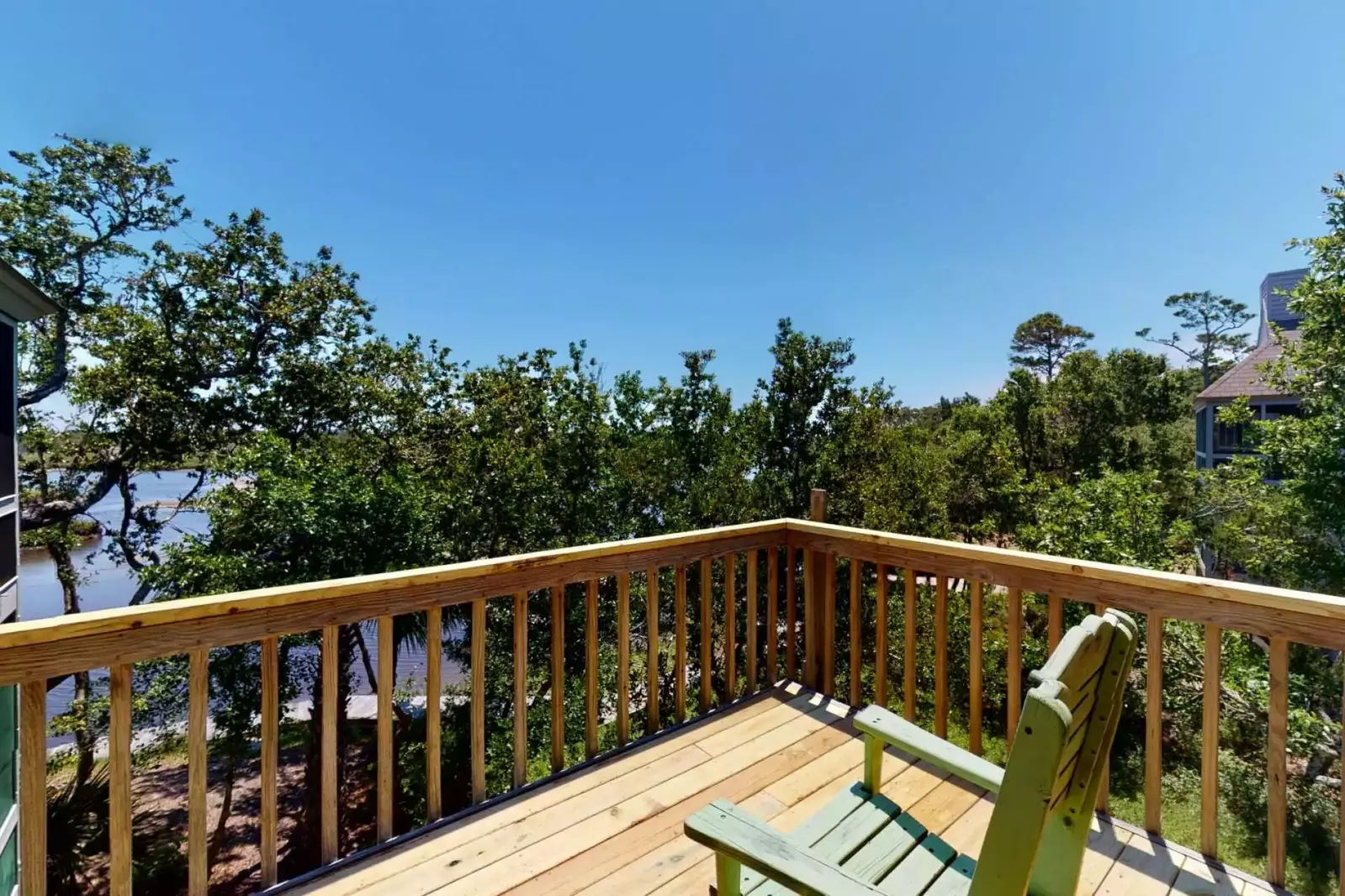 Catch some sun on the large deck outside the main bedroom and dining area