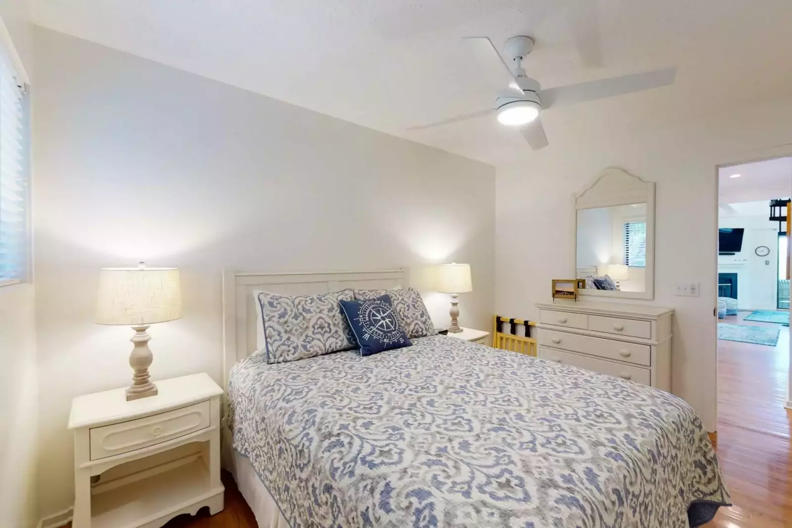 Bedroom #2 has a Queen bed and plenty of room