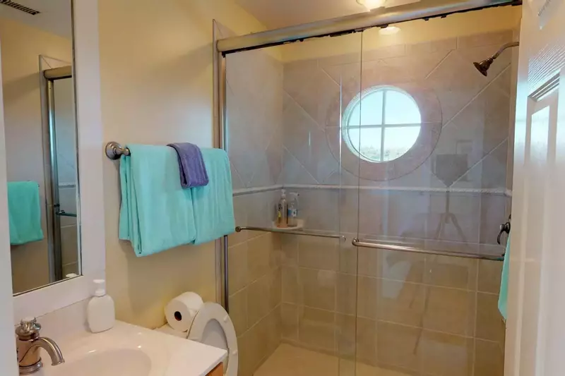 Bathroom with walk in shower
