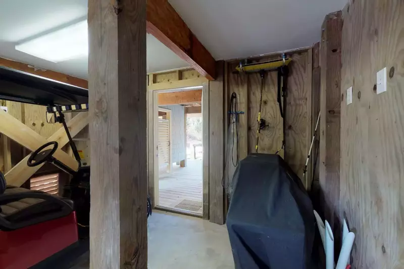 Storage for the golf cart and grill