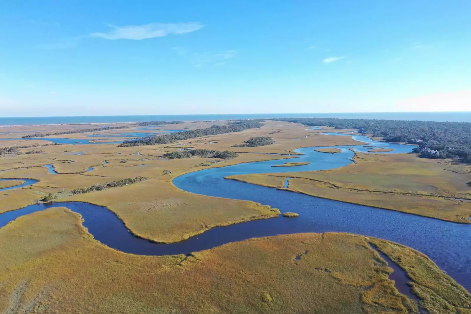 Amazing marsh views here on Bald Head Island