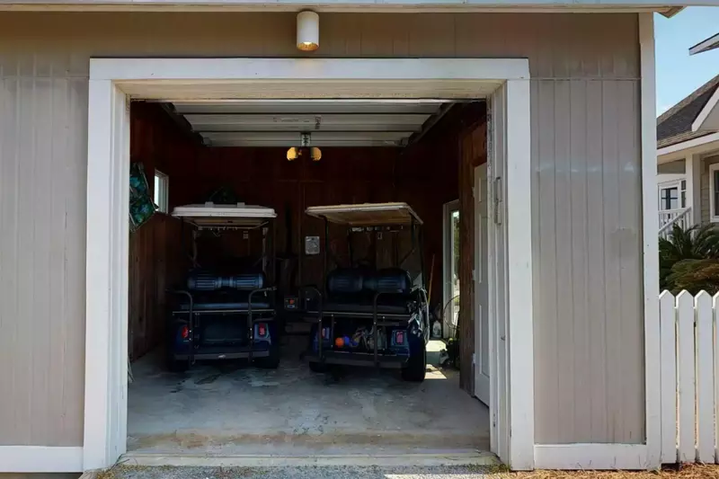 There is plenty of room for your toys in the garage