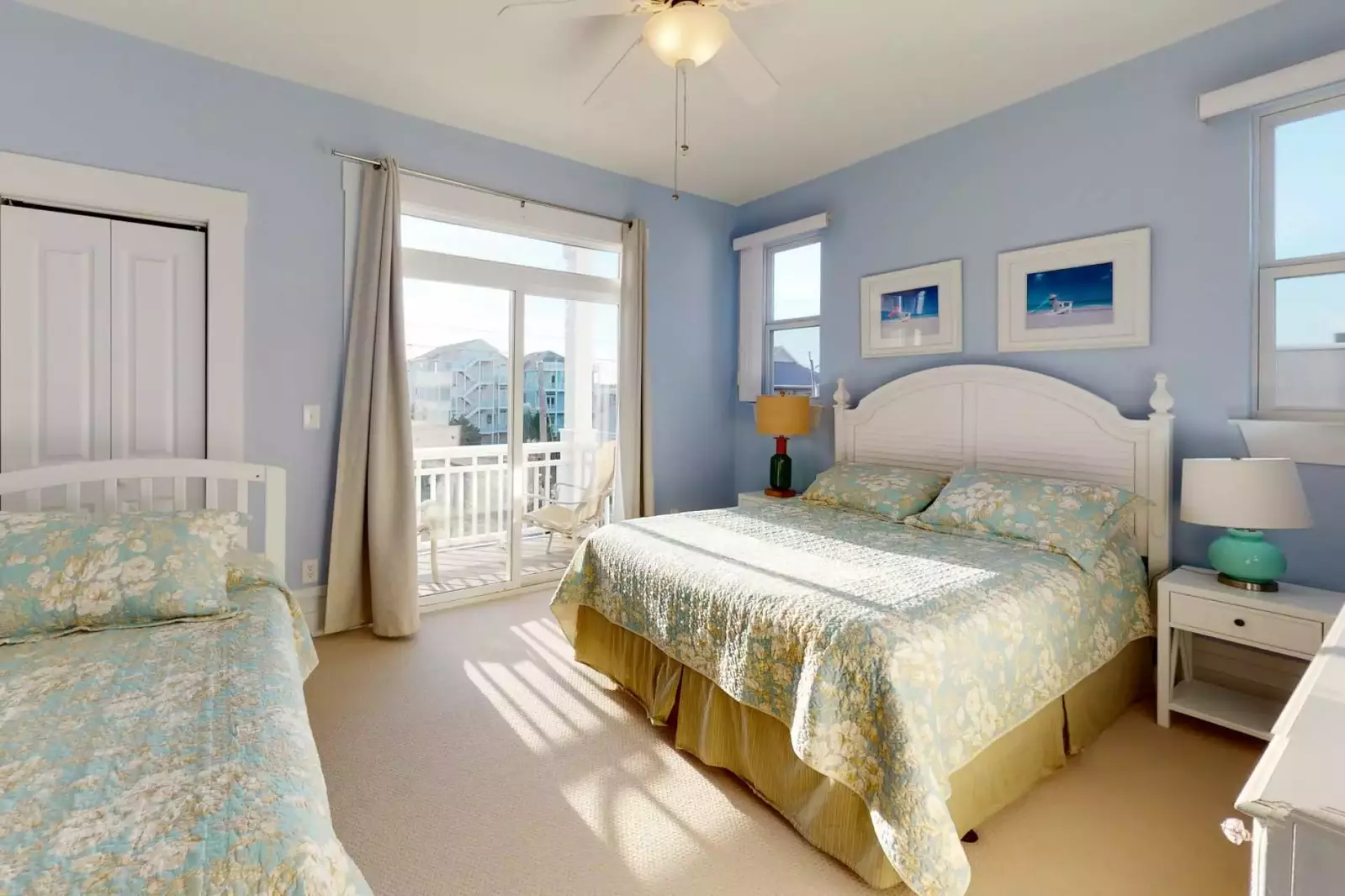 Comfortable guest room to relax in after a fun day in the sun!