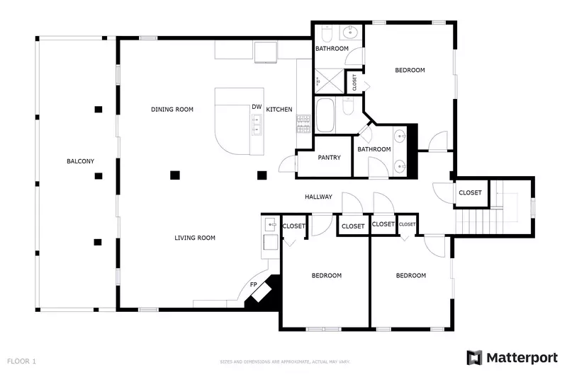 1st Floor (over parking area)