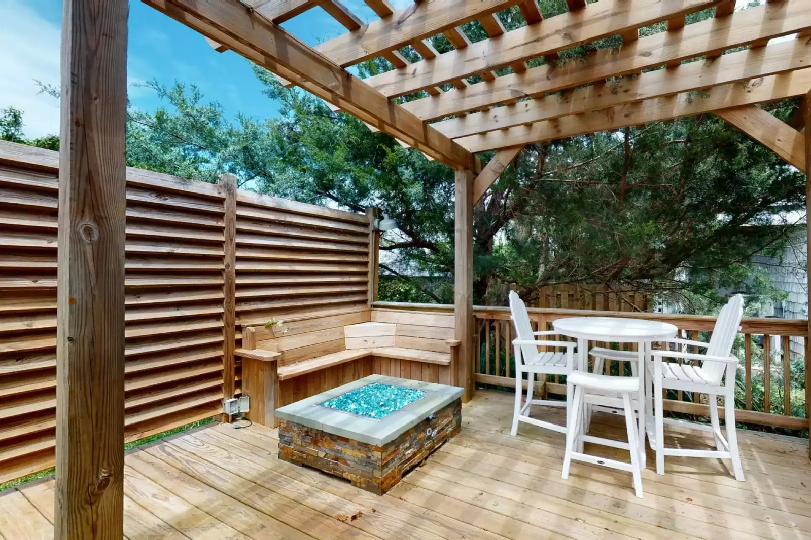 Sit around the fire pit in the evening and enjoy the stars overhead