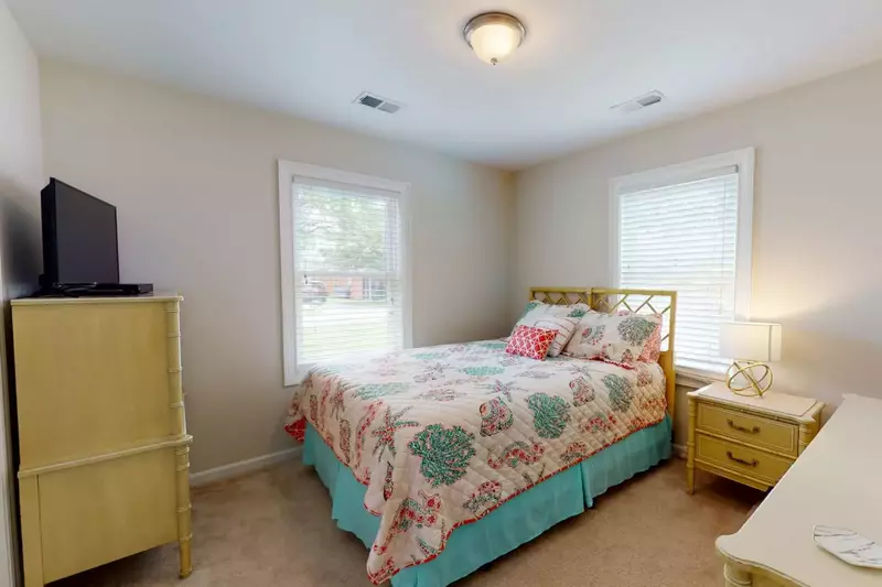 The second bedroom has a Queen bed