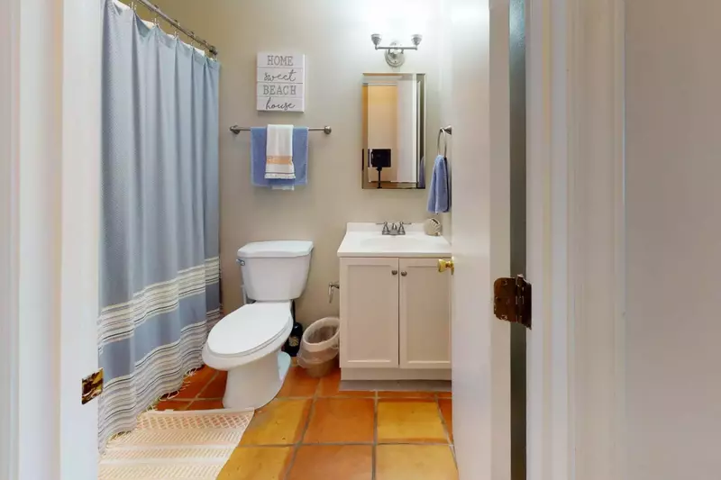 The full bathroom is located across from bedroom 2 and 3 for easy access
