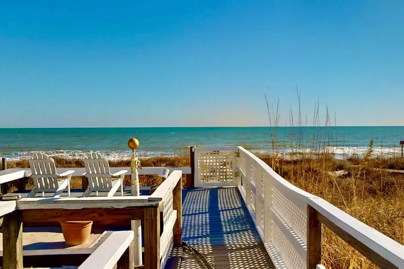 Seaside offers private beach access