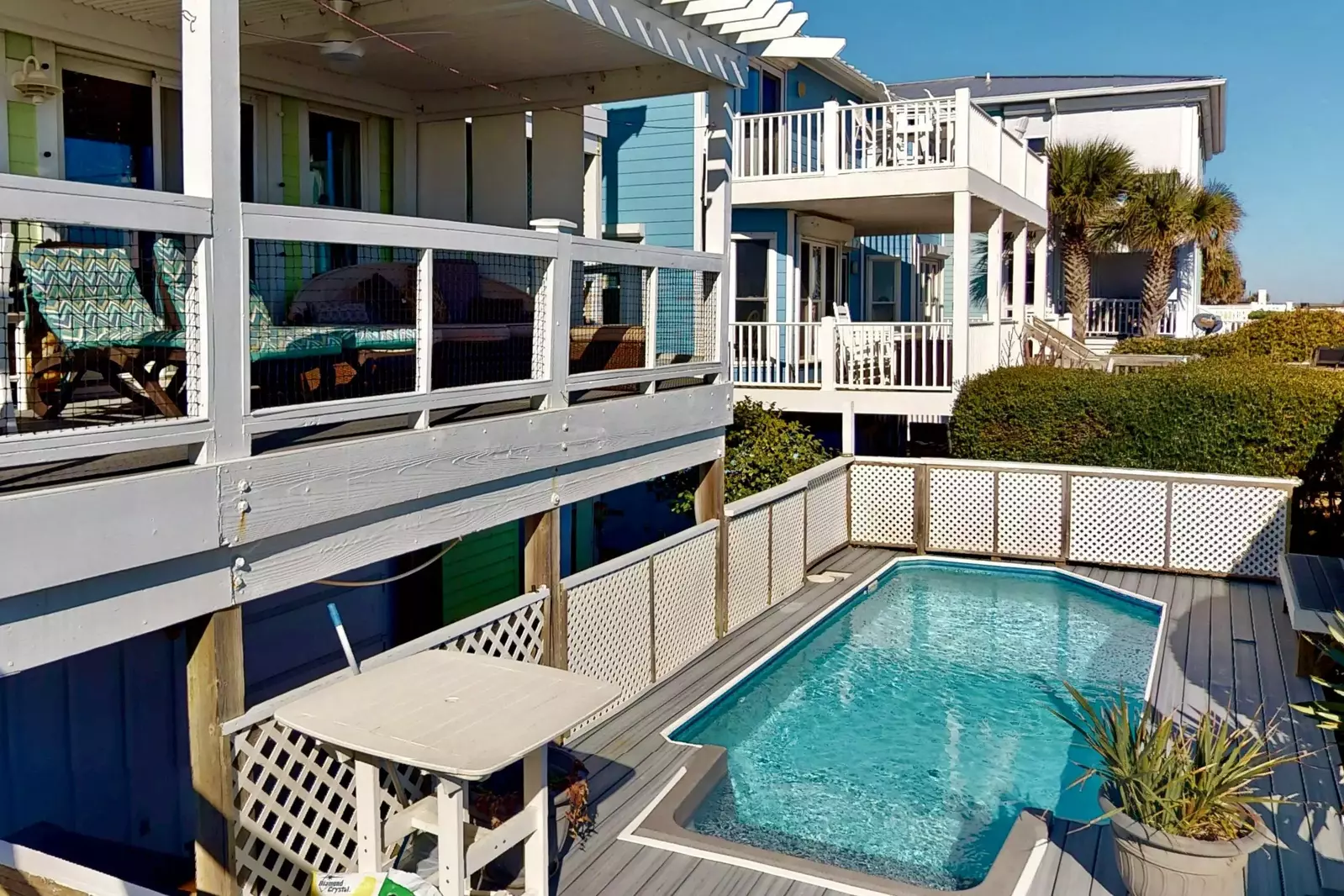 A private pool is perfect for a dip when you want to skip the sand