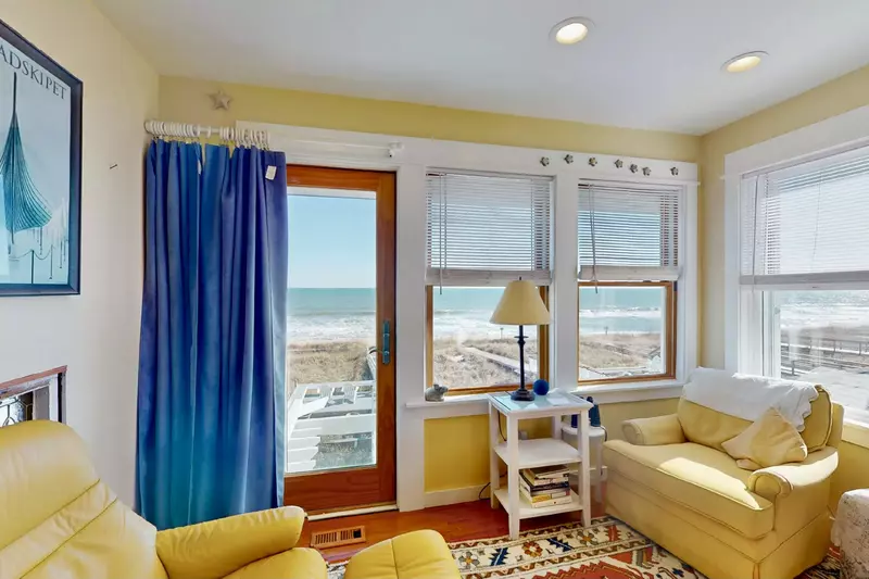 Enjoy some peace and quiet with ocean views in the sitting area in the second bedroom