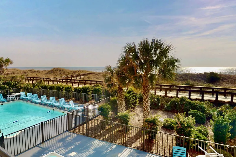 Ocean and pool view from the patio!