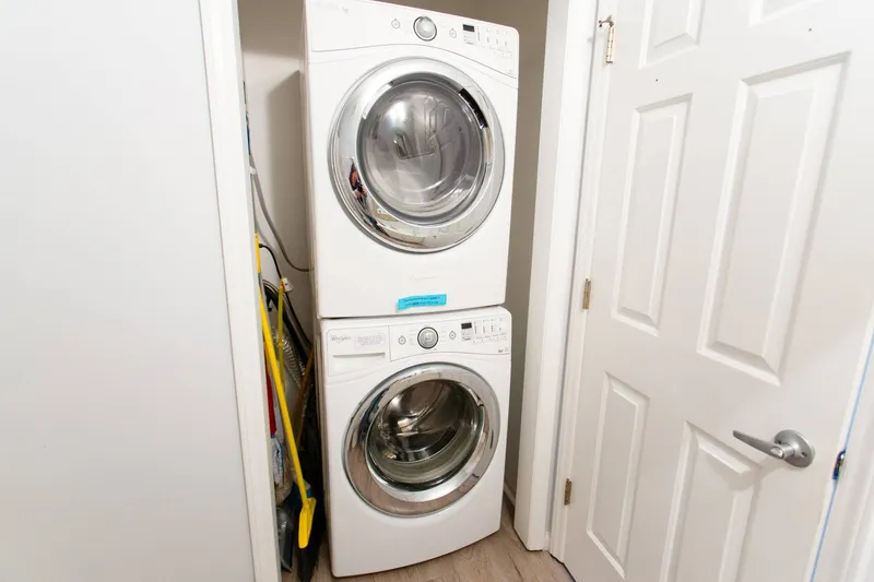 In unit laundry makes packing light a breeze