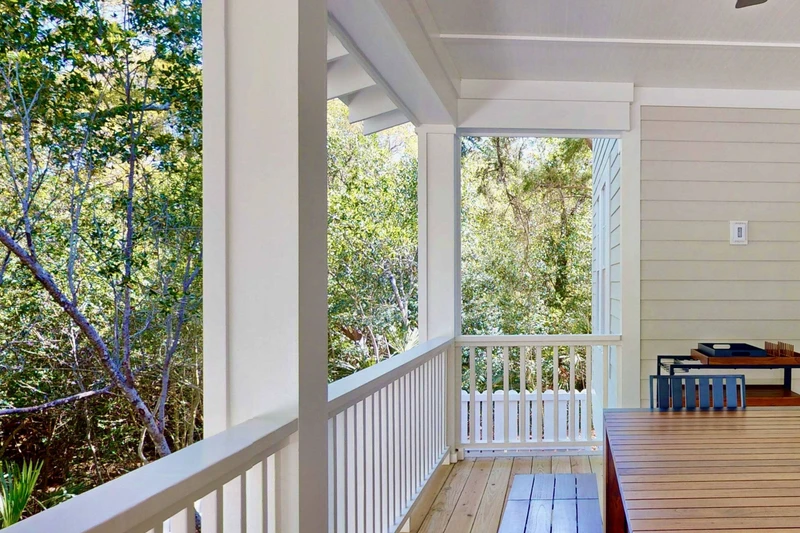 An outdoor dining area, which will be screened in, is perfect for evenings outside