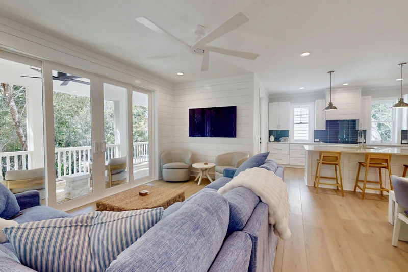 Natural light and beautiful trees are all around at Beneath the Oaks