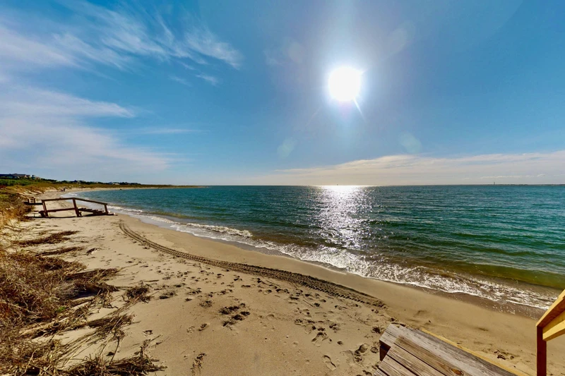With a private beach walkway your toes will be in the sand in no time