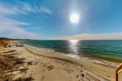 With a private beach walkway your toes will be in the sand in no time