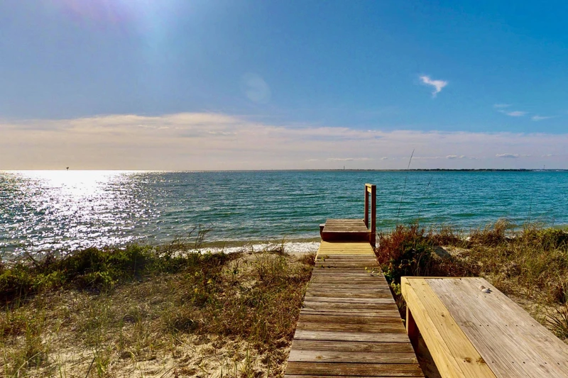 Private beach walkway