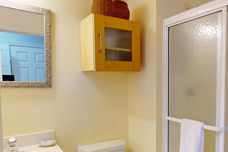 Hall bathroom with shower