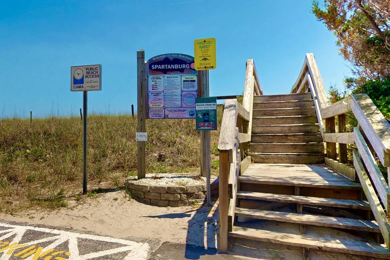 Spartanburg Beach Access is less than 1 block away